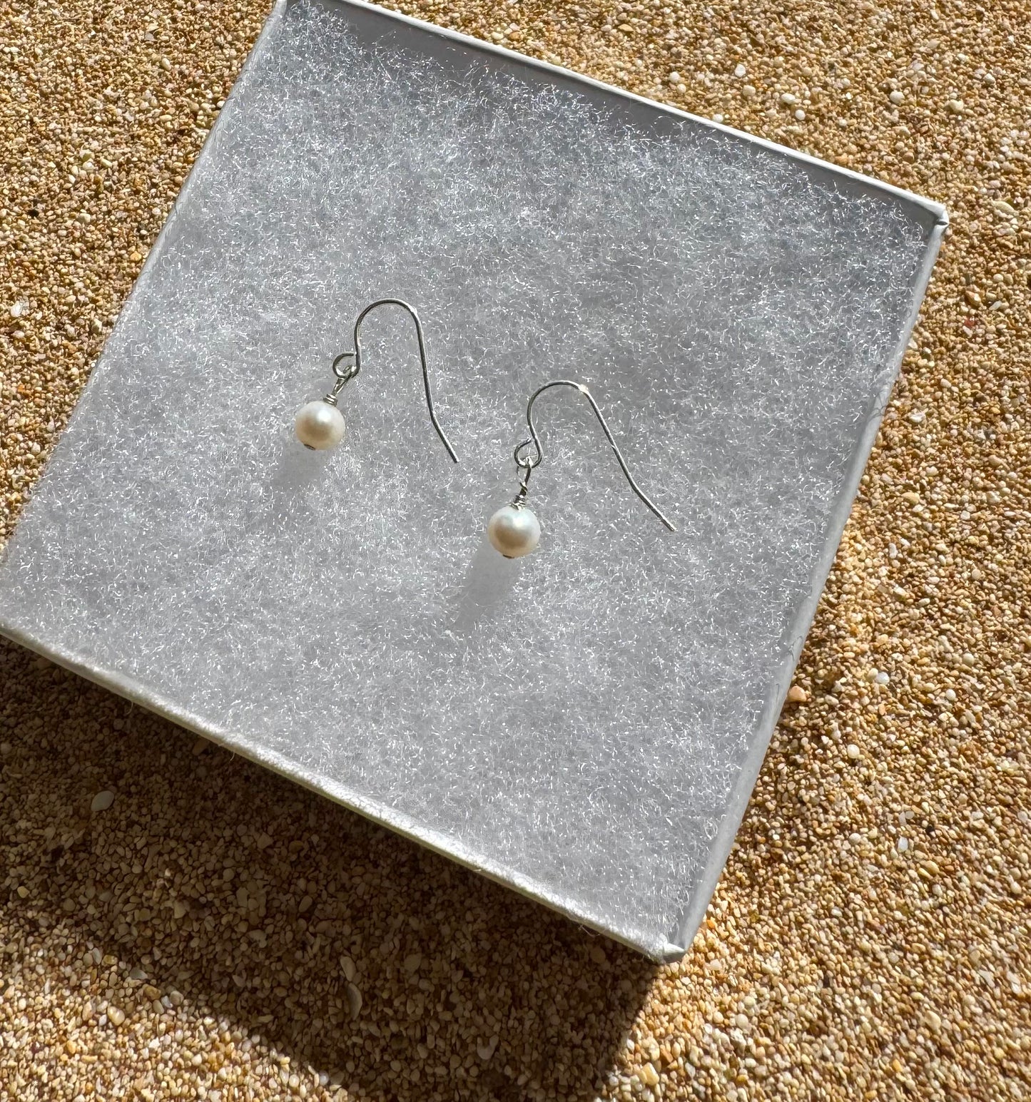 Sterling Silver Pearl Earrings