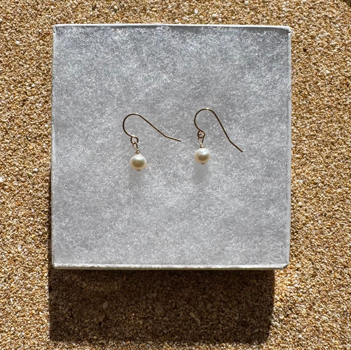 Gold Filled Pearl Earrings